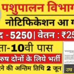 Pashupalan Vibhag Vacancy